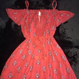 Mini off the shoulder boho dress